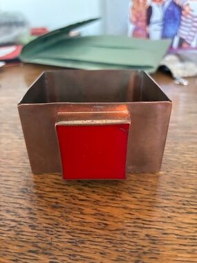 Vintage copper square bangle